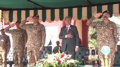 COAS Bajwa welcomes President Dr Arif Alvi | Visits Army marksmanship Firing Ranges near Jhelum