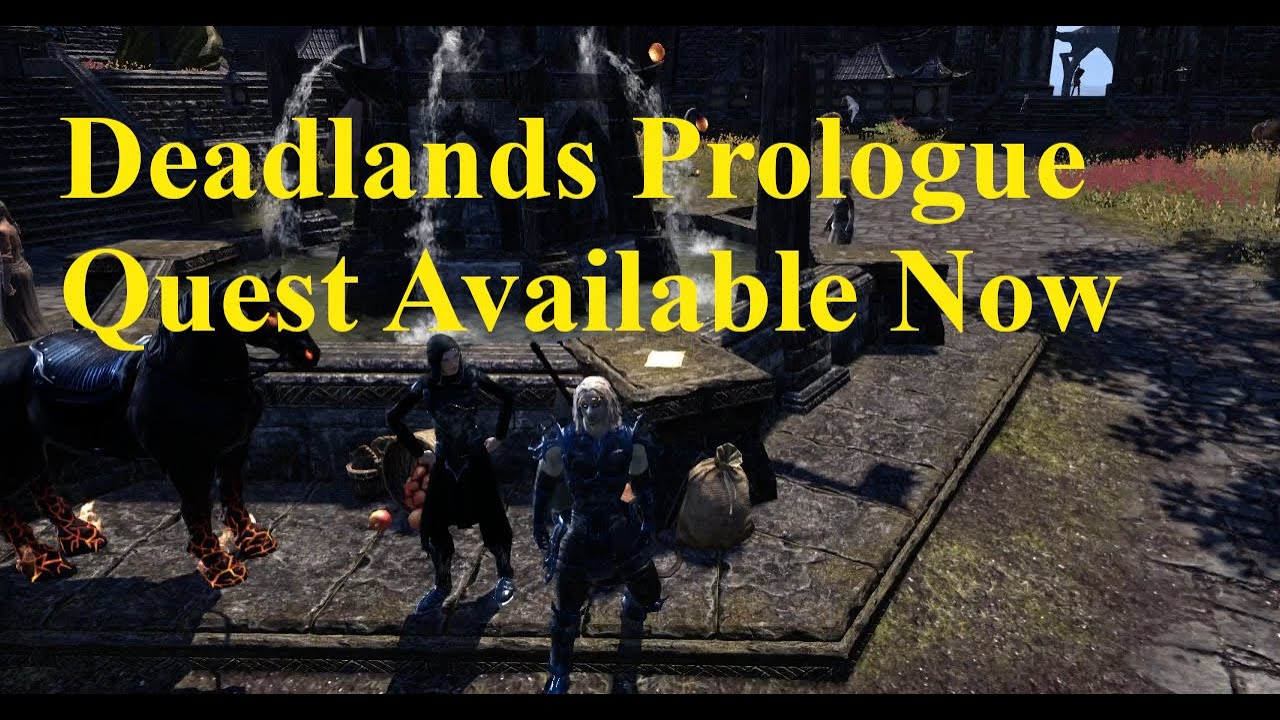 ESO Deadlands Prologue Quest Now Available FREE Mask YouTube