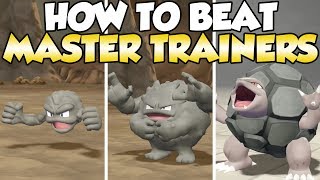 How To Beat Geodude, Graveler, & Golem Master Trainers Guide! | Pokemon Let's Go