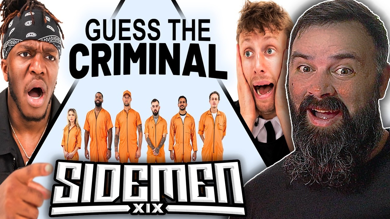 SIDEMEN GUESS THE CRIMINAL!! (REACTION) | HILARIOUS!! | OrvieWoah Reacts