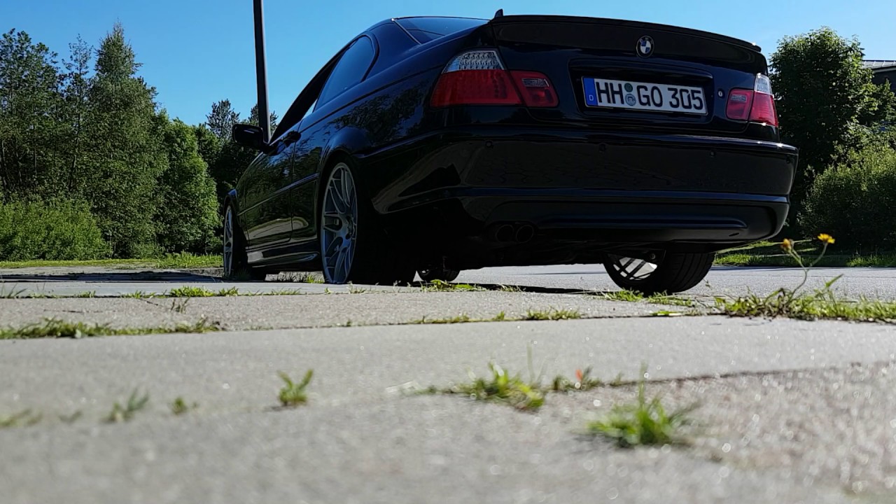 BMW E46 330Ci Sound MSD & VSD Ersatz / Resonator delete YouTube