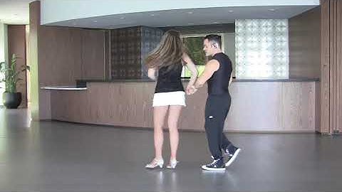 StepFlix LA Salsa on 1, level 3, lesson 8: Hammer lock with copas