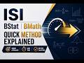 ISI BStat BMath Quick Method Explained | Fast Problem Solving &amp; Concept Tricks #ISIBSTAT #BMATH