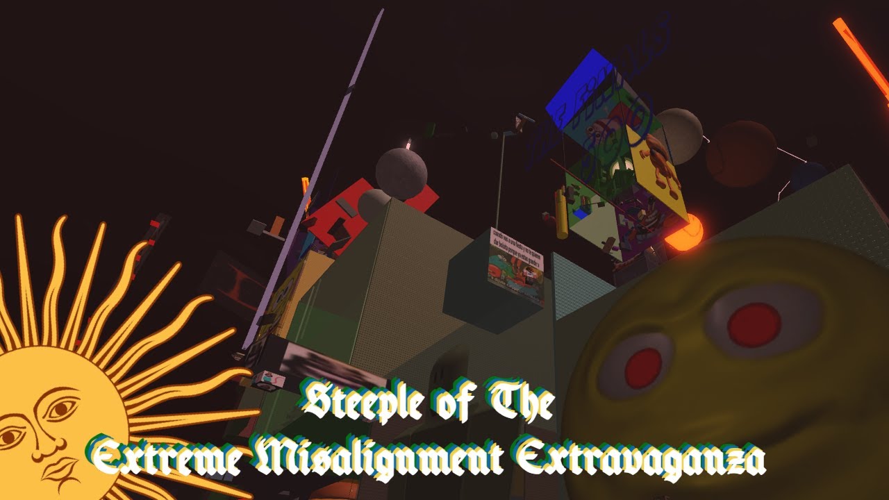 Steeple of The Extreme Misalignment Extravaganza (gawd's awful towers)