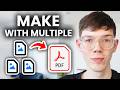 How To Make PDF With Multiple Images - Laptop/PC