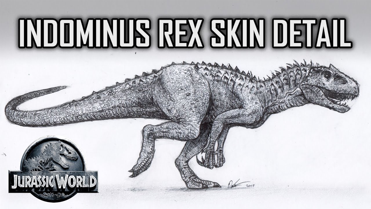 How To Draw Indominus Rex Scales Jurassic World Youtube
