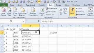 Microsoft Excel Trick  - 01 แปลงวันเดือนปีที่เก็บอยู่ในรูปข้อความไปเป็นวันเดือนปีที่แท้จริง