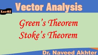 Vector analysis,  lec-5