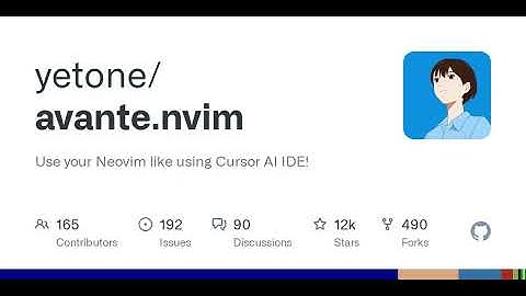 GitHub - yetone/avante.nvim: Use your Neovim like using Cursor AI IDE!