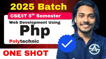 Web Development Using Php | 5th Semester | One Shot Marathon | Revision with Important Topic