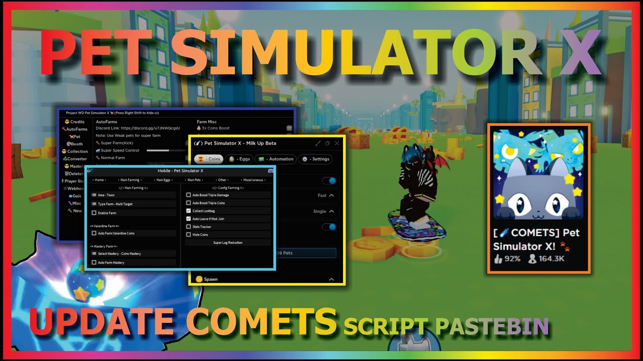 PET SIMULATOR X BOOTH SCRIPT MINE UPDATE CHECK MY BIO #roblox #fyp #fl