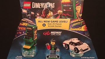 Midway Arcade Level Pack Lego Dimensions Unboxing & Building
