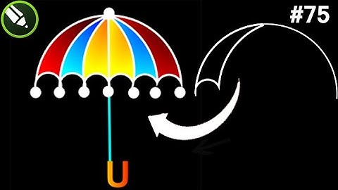 Corel Draw me Umbrella kaise banaye | How To Make Umbrella in Coreldraw || CorelDraw19 #075