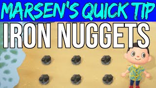 Getting Iron Nuggets - Animal Crossing New Horizons - Quick Tip