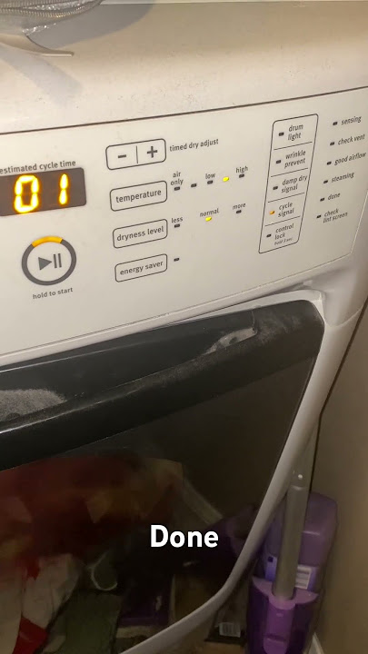 Maytag dryer end signal