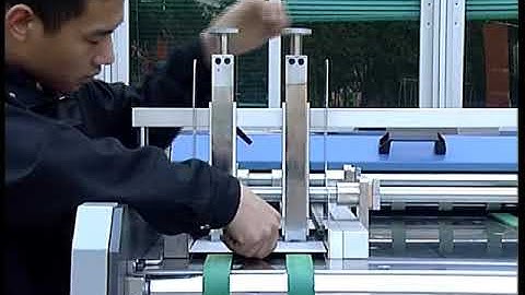 Automatic grooving machine adjusting video/Video sulla regolazione della scanalatura automatica