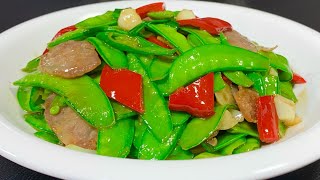 Dont Fry Snow Peas Directly, Just Master These Few Tips, And Make It Easy To Make Green