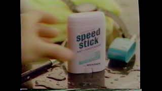 Speed Stick Deodorant Commercial - 1991
