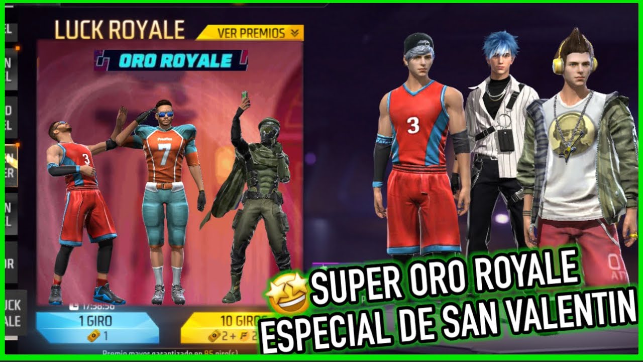 NUEVA ORO ROYALE ESPECIAL de EVENTO SAN VALENTIN FEBRERO en FF LATAM 😎 | JORGEPLAY