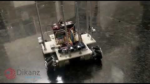 omni wheel robot wire less controlling