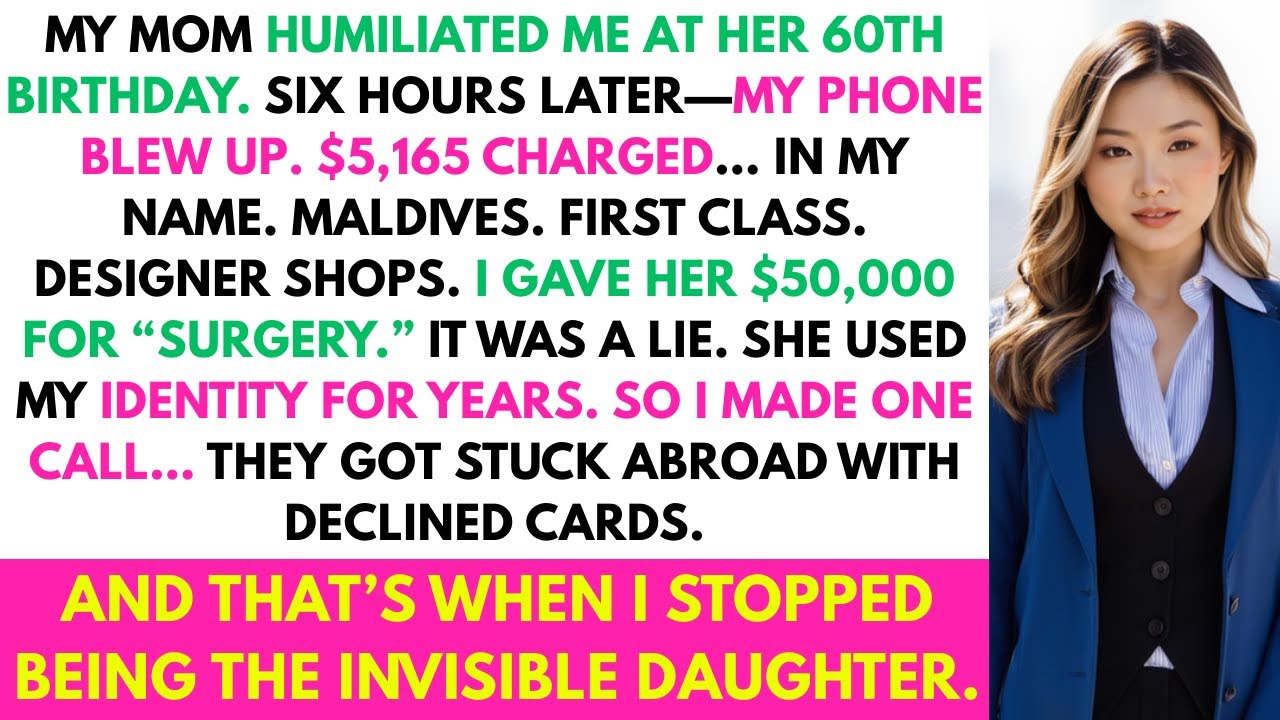 My Mom Took $50K for “Surgery” — Then Used My Identity for Luxury Trips. I Shut It All Down…