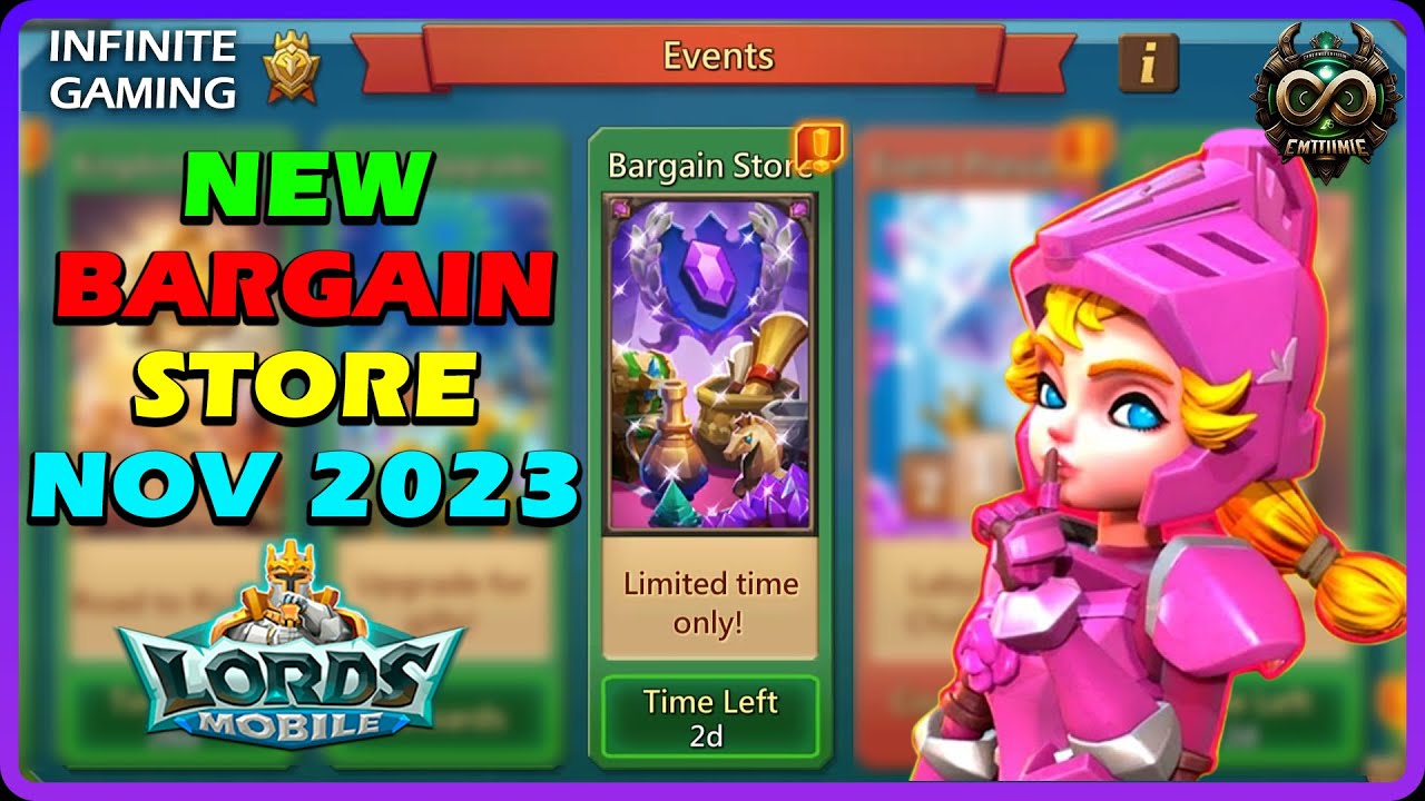 Lords Mobile Bargain Store November 2023 | Infinite Gaming