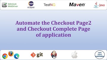 Selenium Framework - 11 (Automate two pages)