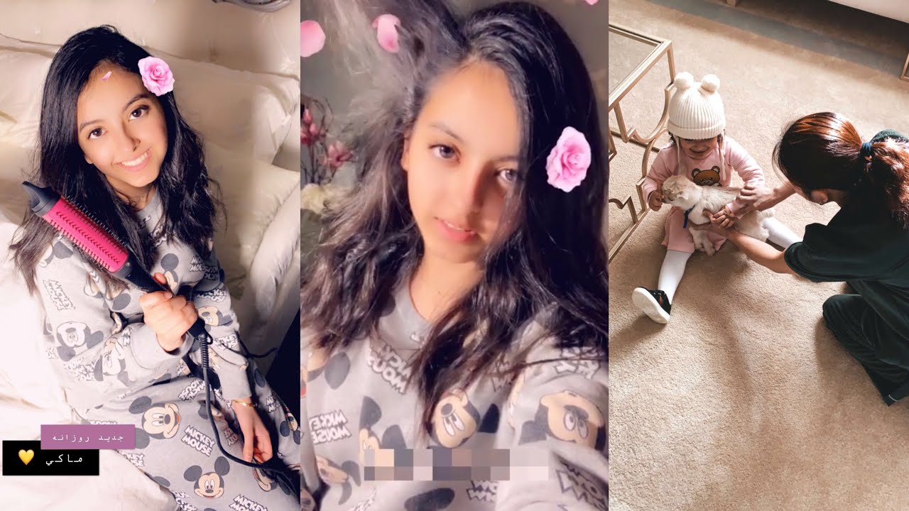 سنابات افنان الباتل مع اختها هناي وبنت اخوها العنود