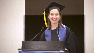 2023 Graduation Ceremony Valedictory Speaker Saskia Sartor