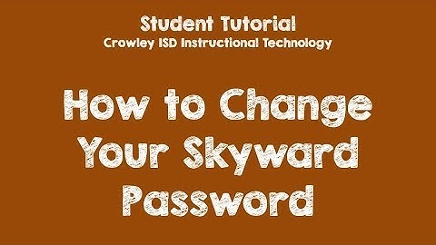 How to Change Your Skyward Password