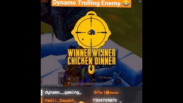 Dynamo Gaming And Hydra Danger Trolling Enemy😅😆 || Dynamo Gaming funny moments video ||