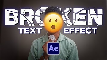 Broken Text Effect in After Effects – Step by Step Tutorial!