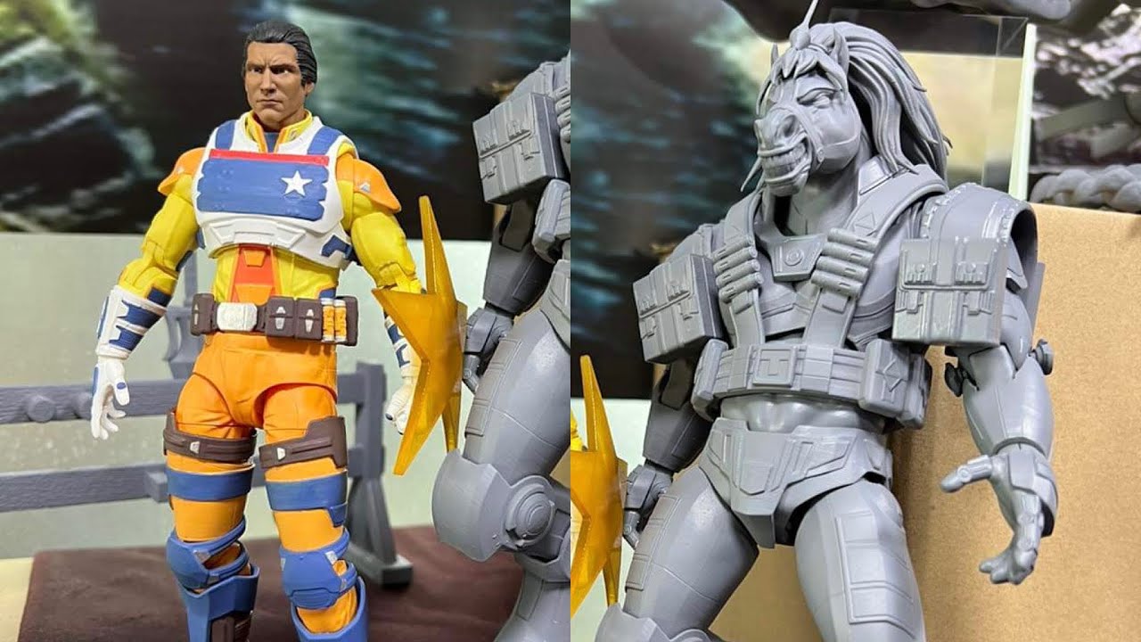 New bravestarr and thirty thirty action figures on display ramen toy 