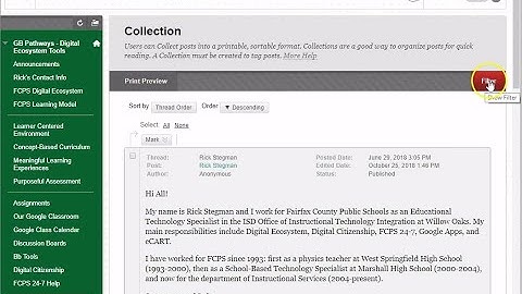 FCPS 24 7 Discussion Board   Collect & Filter