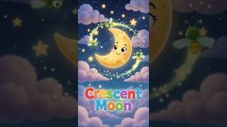 shape of Crescent Moon #kidsvideo #nurseryrhymes #shorts #numbersforkids #shorts