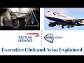 British Airways Executive club and Avios Points Explained