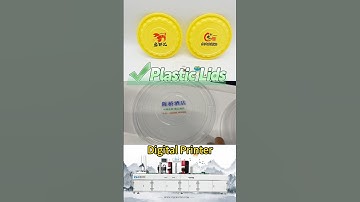 Plastic container lids multi color printing machine，CSJ-G505C automatic UV digital printer