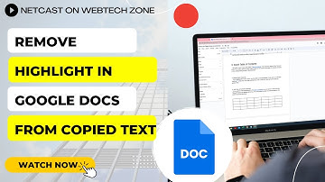 How to Remove Highlight in Google Docs From Copied Text