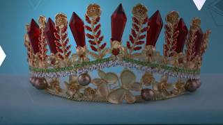 Exclusive Designer Crowns | Tiaras |Crown for Girls | Flower Tiara Online - Anuradha Art Jewellery