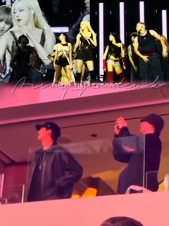 Namjoon & yoongi reaction on Blackpink 'Ddu-du-ddu-du' at LA day 2 #rm #suga #2507013 #bangpink