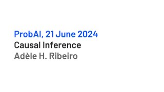 Causal Inference by Adele Ribeiro