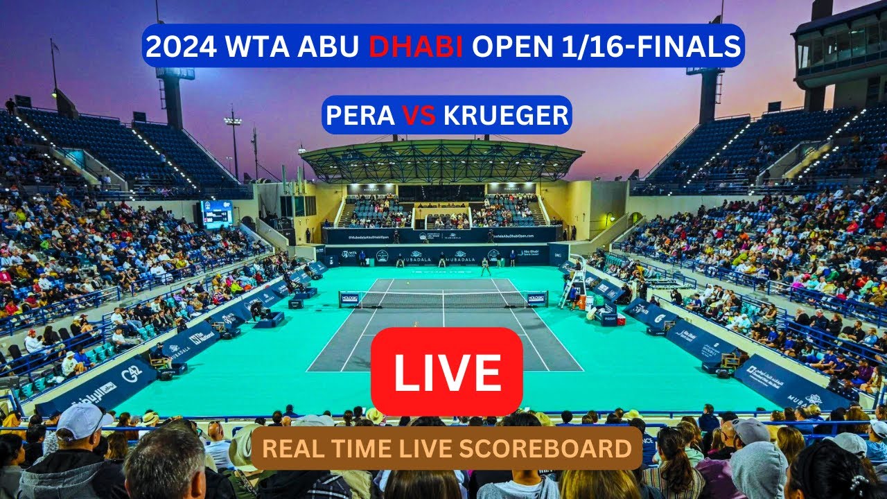 Bernarda Pera Vs Ashlyn Krueger LIVE Score UPDATE Today Women's Tennis