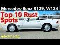 Mercedesbenz owner and buyers guide  rust areas and prevention on r129 and w124