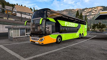 Setra S531DT TopClass Double Decker | Geneva (Switzerland) to Ancona (Italy) | ETS2 FlixBus Edition