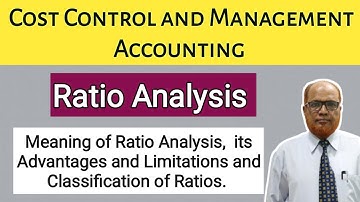 Cost Control and Management Accounting I Ratio Analysis I Theory Explained I Part 1 I Khans Commerce