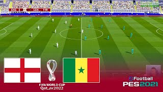 England vs Senegal | FIFA World Cup Qatar 2022 | Watch Along & eFootball21 Gameplay