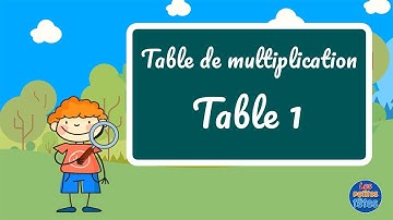 Table de multiplication de 1 + Exercices pour enfants
