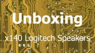 x140 Logitech Stereo Speakers Unboxing