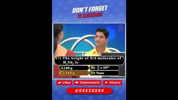 Mole concept  IIT&JEE Questions NO 17 || IX Class