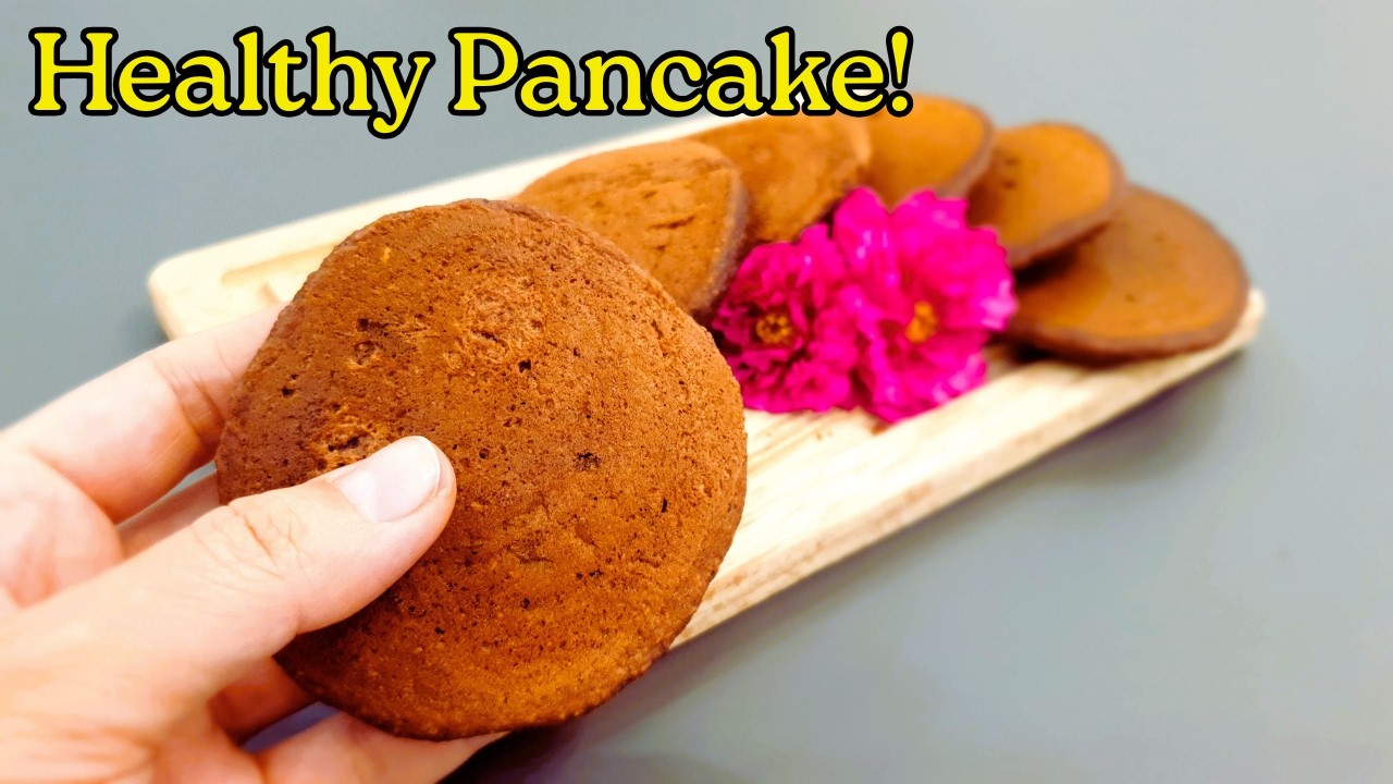 The Best Sugar-Free Chocolate Pancakes You’ll Ever Make! Without Flour, Oil, Egg!!